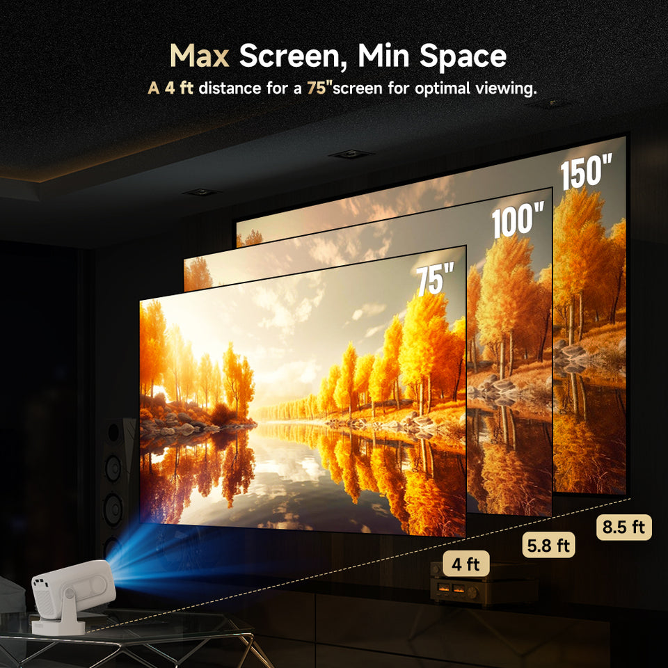 Magcubic HY310 Smart Projektor – Full HD 1080P, WiFi 6, Android 11, Hemmabio Projektor