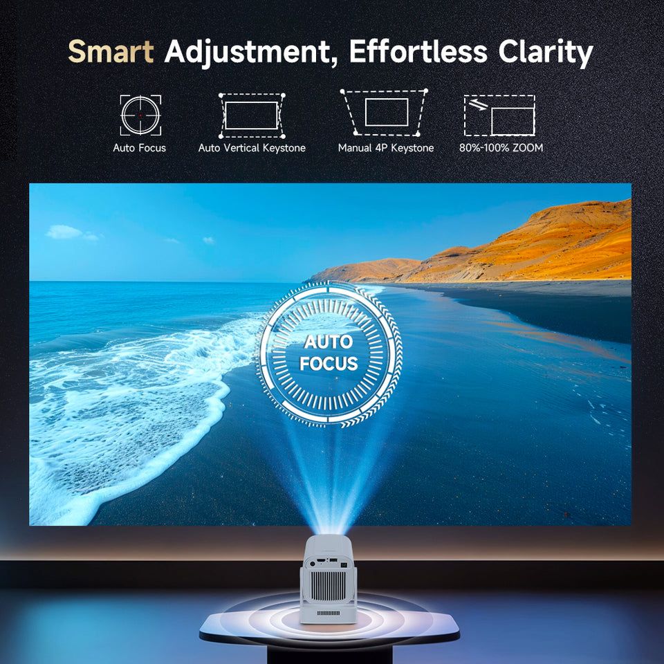 Magcubic HY310 Smart Projektor – Full HD 1080P, WiFi 6, Android 11, Hemmabio Projektor
