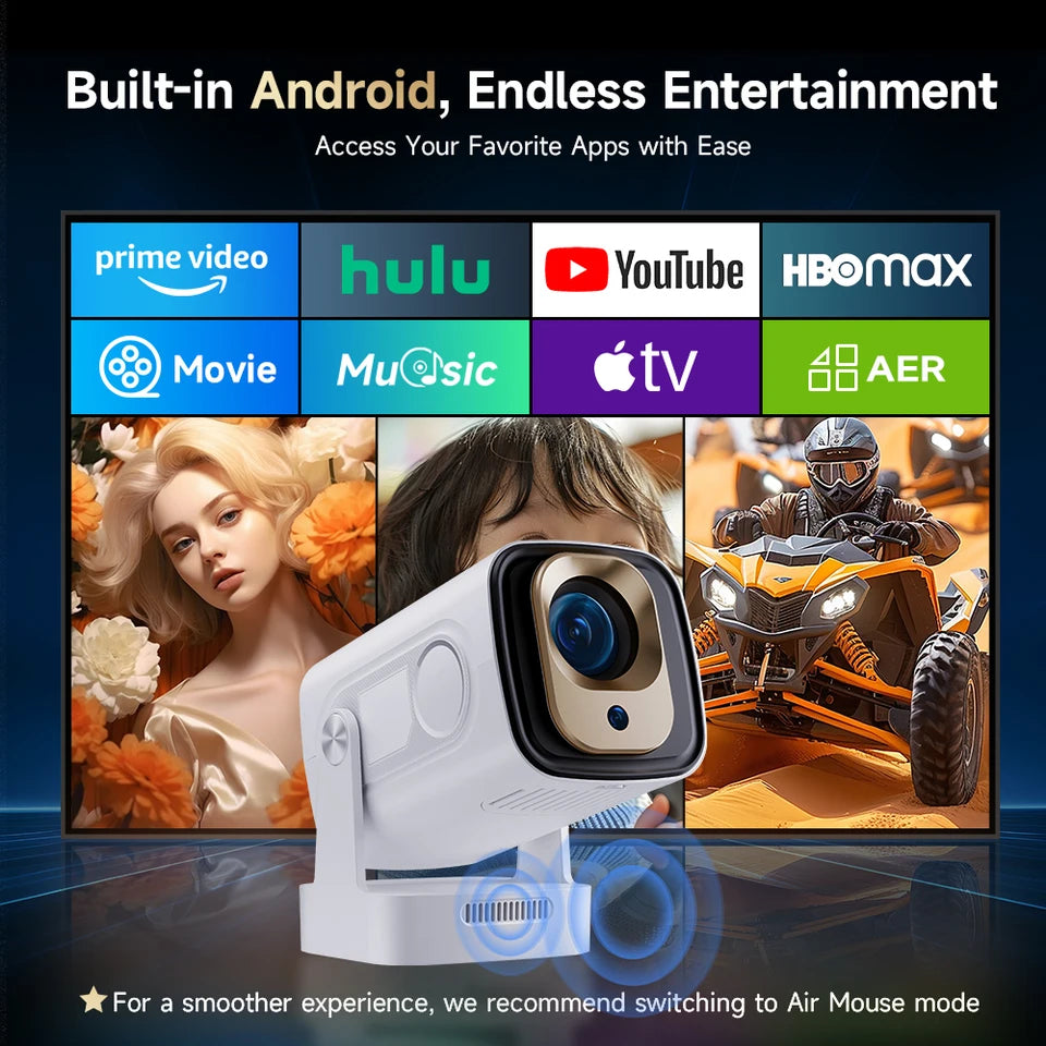 Magcubic HY310 Smart Projektor – Full HD 1080P, WiFi 6, Android 11, Hemmabio Projektor